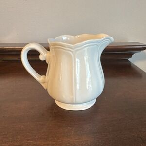 4" Vintage 1960s Harmony House Federalist White Iron Stone Collection- Creamer